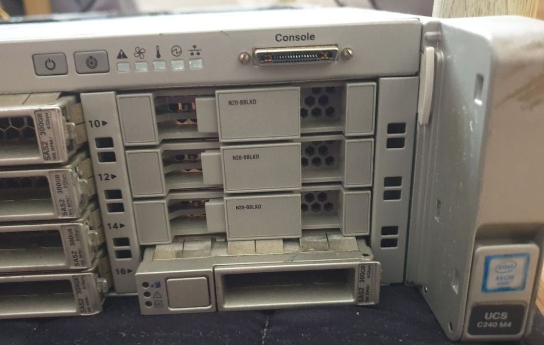 Cisco UCS C240 M4 Server (Category: Office & Business Technology) located in Binan City. Submitted by jv90ph (Listing ID 1422753208, Image 2). Description: - Cisco UCS C240 M4 rack type server - 128GB memory - 3.262TB storage Storage: 300g sas drive x13 (4TB total) with raid controller - Intel Xeon E5-2670 v3 @ 2.30GHz processor (x2 CPU) - Includes Cisco Integrated Management Controller CIMC upgraded to 4.1 via html5 (no more flash browser issue)