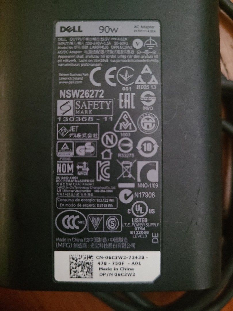Dell 90W Laptop Charger406023781903257602