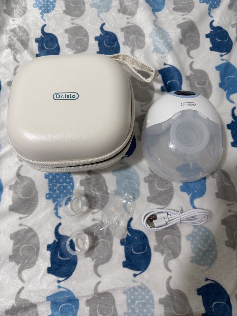 Dr. Isla Wearable Breast Pump - EB50 (Category: Breastfeeding & Bottle Feeding) located in Lipa City. Submitted by abbyjahzest (Listing ID 1422800471, Image 2). Description: Used 3x only RFS: Hindi na po nagagamit Complete parts po .