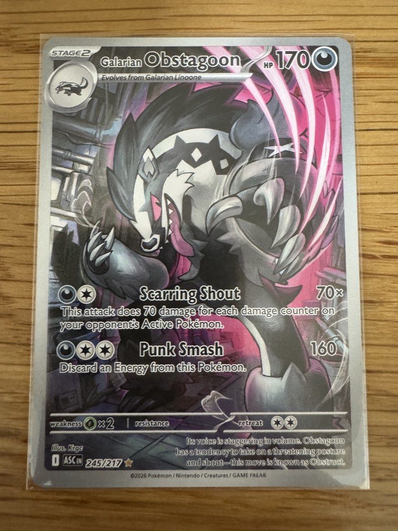 Galarian Obstagoon 245/217 Pokemon Card, Hobbies & Toys, Toys & Games on Carousell Galarian Obstagoon 245/217 Pokemon Card, Hobbies & Toys, Toys & Games on Carousell