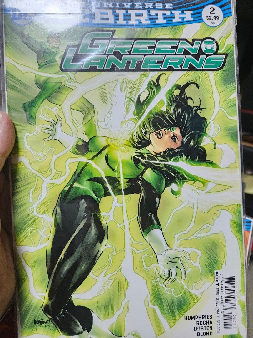 Green Lanterns Rebirth Comic Book Set (Category: Comics & Manga) located in Taguig. Submitted by gowilliam.767 (Listing ID 1422804413, Image 3). Description: - Green Lantern: Rebirth comic book set (Issues 1-5) - Features iconic Green Lantern characters - Published by DC Comics - Perfect for collectors and fans - Each issue originally priced at $2.99 mop gcash prior to pickup.