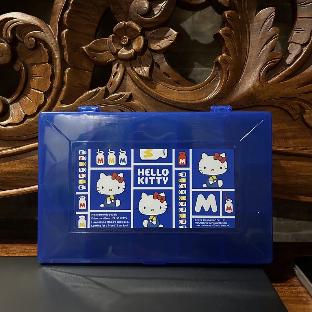 Hello Kitty Storage Box (Category: Storage Boxes & Baskets) located in Paranaque City. Submitted by potatocart (Listing ID 1422842837, Image 1). Description: - used for organizing sticker flakes - free if youre purchasing something from my listings.