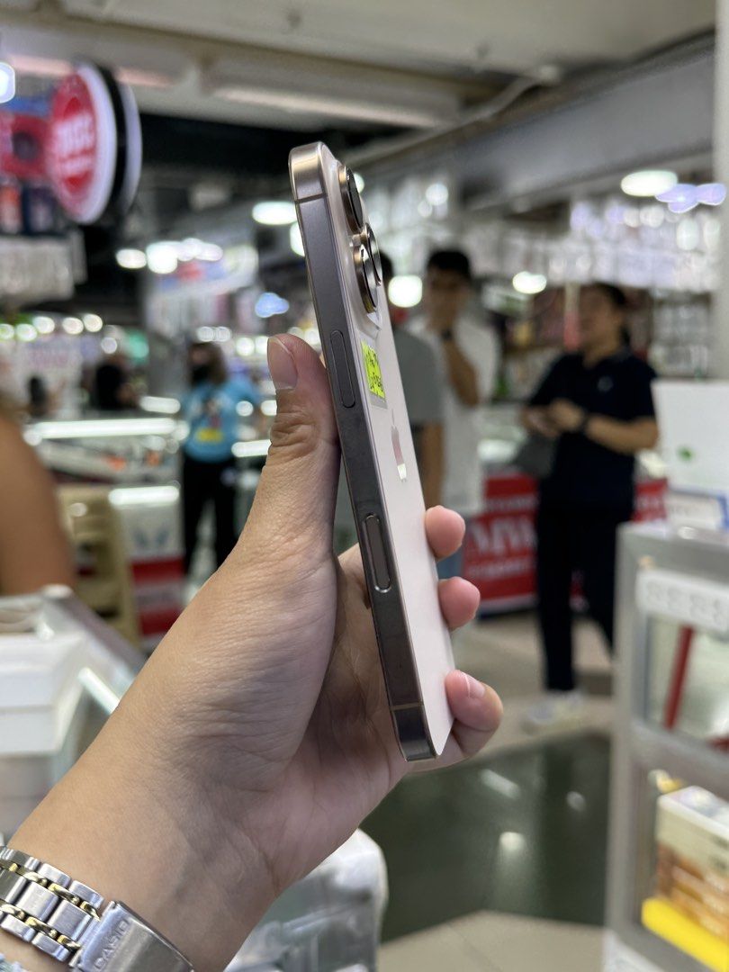 IPHONE 16 PRO 512GB 90%BH FACTORY UNLOCK NO ISSUE (Category: iPhone 16 Series) located in San Juan City. Submitted by ainahgadgetsshop (Listing ID 1422786821, Image 2). Description: FEBRUARY 2026 STALL #: XB-07 FOR SALE | TRADE / SWAP PASS SA MGA SCAMMERS / THIRD PARTY (RFS: Buy and Sell) IPHONE 16 PRO 512GB FACTORY UNLOCK ⬇️DETAILS⬇️ •512 GB (Other storage is also available) •Dessert (Other color is also available but price may vary) •90%bh •NTC