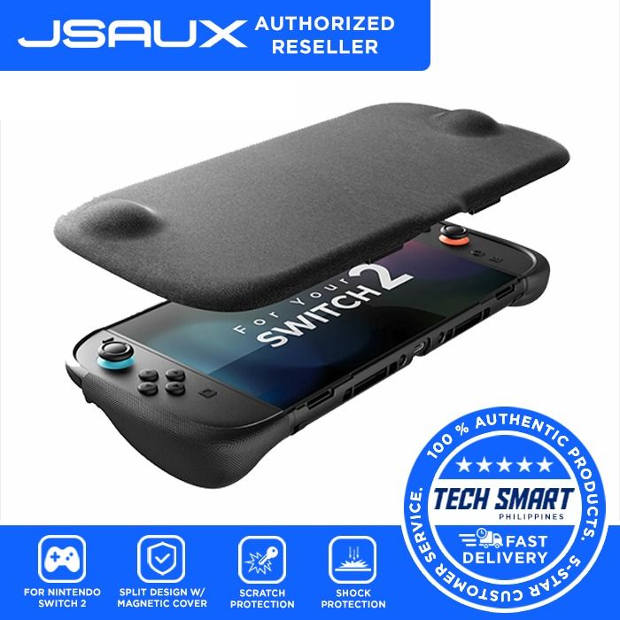JSAUX Split EveryDay Case for Switch 2 (Category: Cases & Covers) located in Las Pinas. Submitted by techsmartph (Listing ID 1422733542, Image 1). Description: * [Detachable Magnetic Cover] The snap-on magnetic travel cover features a soft fiber lining to protect your screen, while shielding your Joy-Cons during travel. It detaches in seconds when at home — effortless mode switching. (Only for Travel Mode (PC0123C) ) * [Ergonomic Detachable Grips