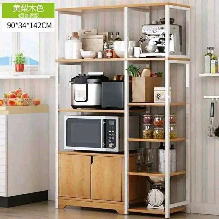 Kitchen Storage Rack 4-Tier, Furniture & Home Living, Furniture ...