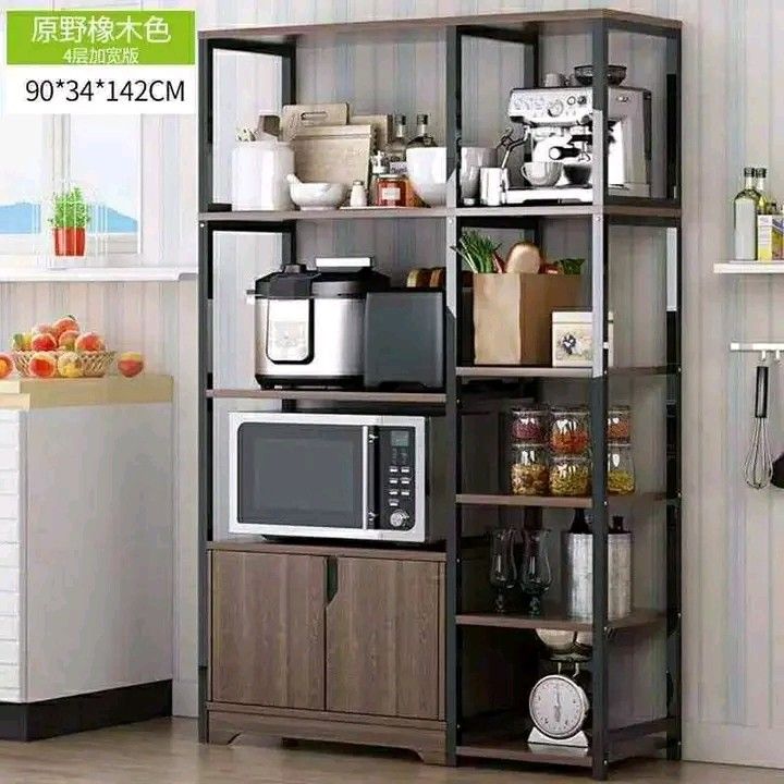 Kitchen Storage Rack 4-Tier, Furniture & Home Living, Furniture ...