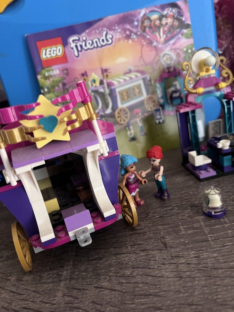 LEGO Friends Magical Caravan Set 41688 (Category: Lego & Building Sets) located in Cebu City. Submitted by abct1 (Listing ID 1422784975, Image 2). Description: - LEGO Friends Magical Caravan set. - Includes caravan, fortune-telling booth, and mini-figures. - Box included. - Features detailed interior and accessories. - Vibrant colors and intricate designs..