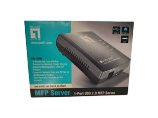 LevelOne FUS-3100 1-Port USB 2.0 MFP Server / Printer Server Multi-Function Printer Server *** Not a NAS / Router *** Network Printing454673763958138880