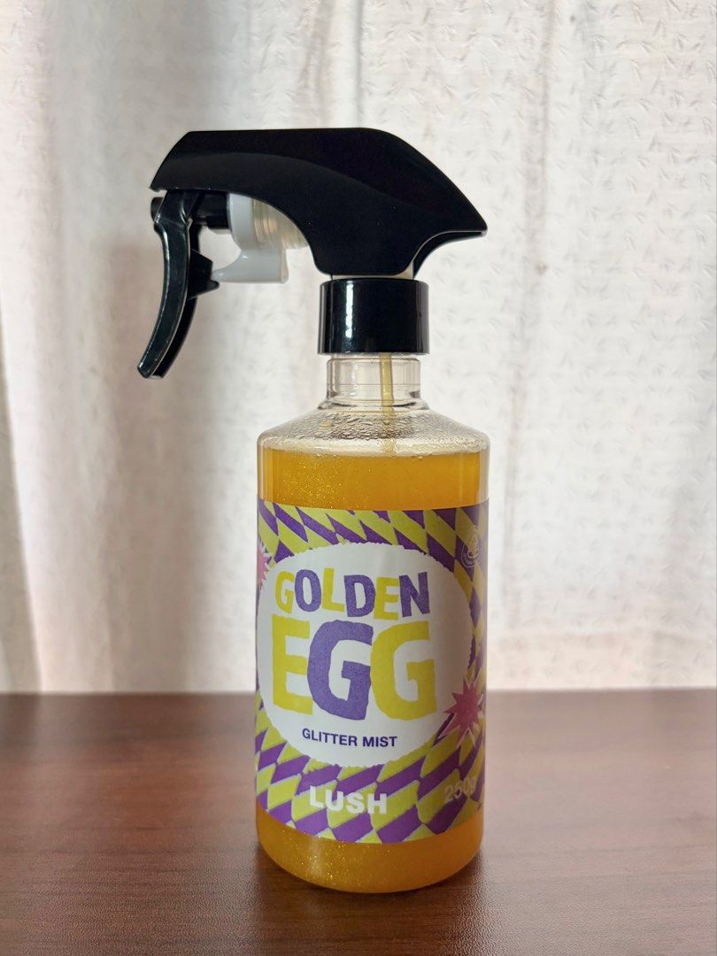 Lush Golden Egg Glitter Mist (Category: Fragrance & Deodorants) located in Manila. Submitted by ceescake (Listing ID 1422764237, Image 1). Description: for sale! lush golden egg glitter mist — smells sweet like a milky pudding 🥞 — selling for ₱990 ‼️fixed price‼️ — bought for ₱1,595 at lush greenbelt loc: tondo manila shipping via jnt or lalamove.