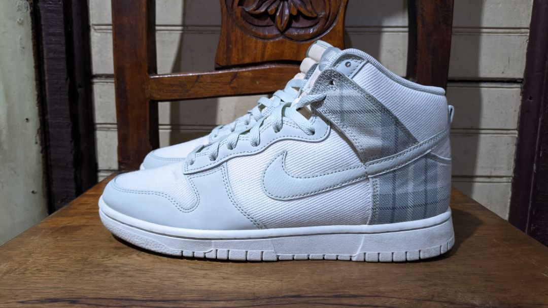 Nike Dunk High "Plaid Teal" (Category: Sneakers) located in Manila. Submitted by carlo_cho (Listing ID 1422854328, Image 3). Description: Nike Dunk High "Plaid Teal" - In good condition, only used for a few times (I think not more than 10x) - RFS: Not using it anymore - Price: 2,000 - Can do meetups in any MRT Stations - Shipping @ buyer's expense.