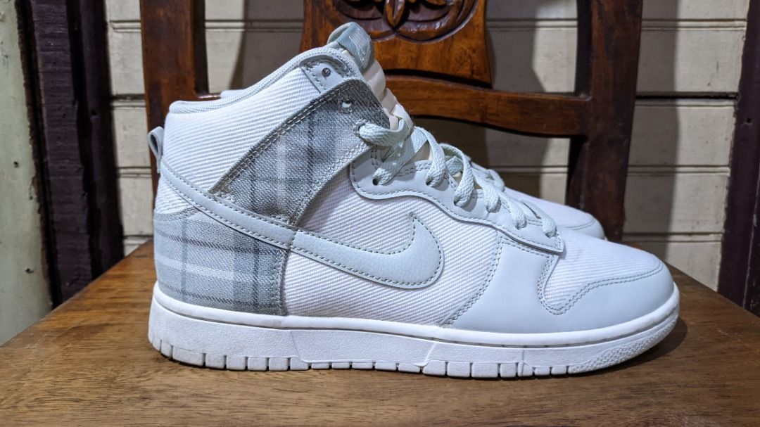 Nike Dunk High "Plaid Teal" (Category: Sneakers) located in Manila. Submitted by carlo_cho (Listing ID 1422854328, Image 1). Description: Nike Dunk High "Plaid Teal" - In good condition, only used for a few times (I think not more than 10x) - RFS: Not using it anymore - Price: 2,000 - Can do meetups in any MRT Stations - Shipping @ buyer's expense.