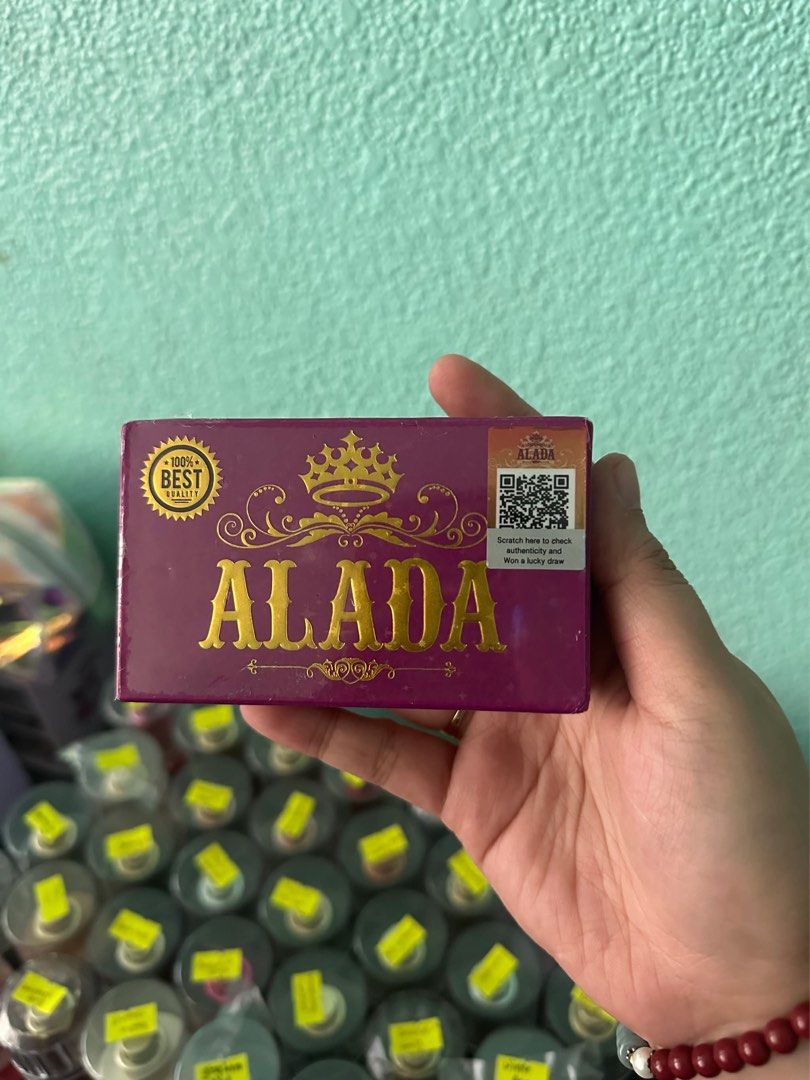 Original Big Alada Soap 160g with QR code (Category: Bath) located in Makati City. Submitted by cesannebeautyandscents (Listing ID 1422794495, Image 2). Description: ✨ ALADA SOAP 160g – ORIGINAL & TIME-TESTED BEAUTY SOAP ✨ Looking for a soap that’s effective, affordable, and trusted for years? Alada Soap 160g is your go-to daily soap for cleaner, brighter, and healthier-looking skin 🧼✨ 🌿 Why choose Alada Soap? ✔️ Helps improve the appearance of