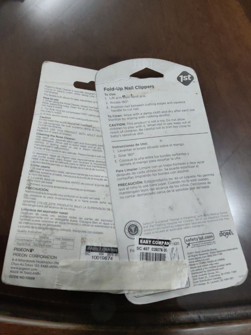 Pigeon Nose Cleaner Aspirator (Category: Baby Toiletries & Grooming) located in Quezon City. Submitted by gcnt_trift_store (Listing ID 1422744027, Image 2). Description: - Brand new and sealed Pigeon Nose Cleaner Aspirator - Includes aspirator and spare tip - Designed for babies - BPA-free - Color: Green and White.