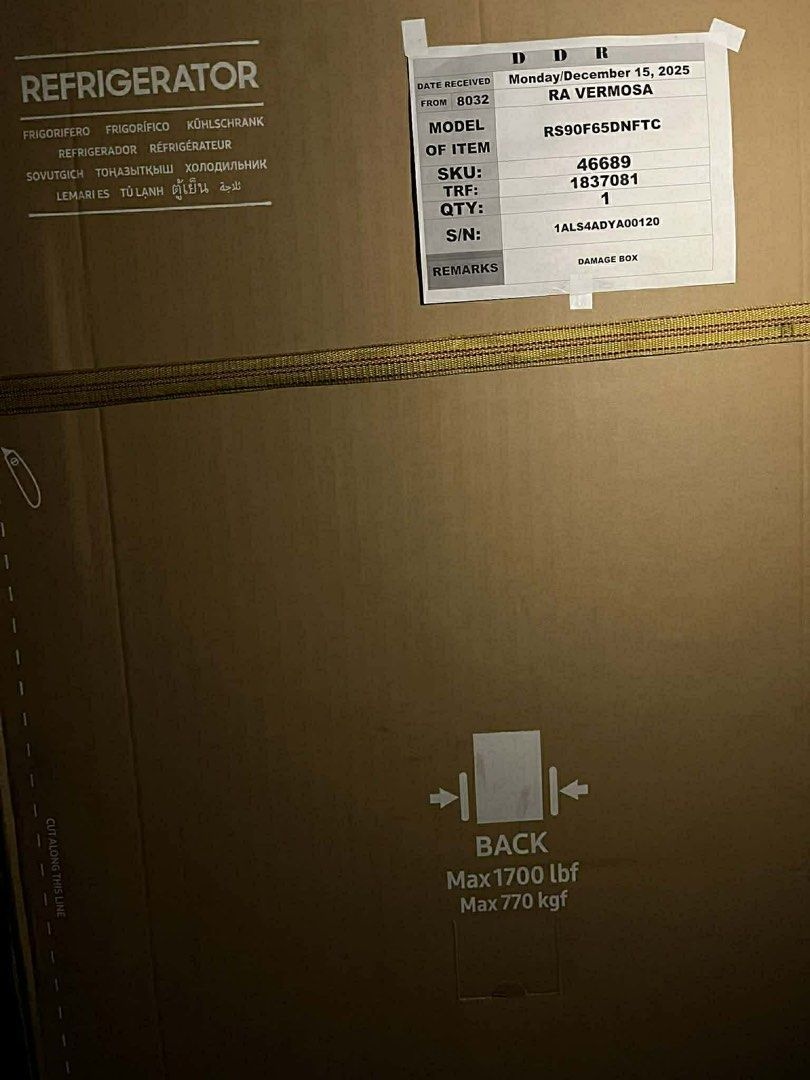 Samsung Bespoke AI Side-by-Side Refrigerator (Category: Refrigerators and Freezers) located in Aliaga. Submitted by ianowel (Listing ID 1422768410, Image 3). Description: .