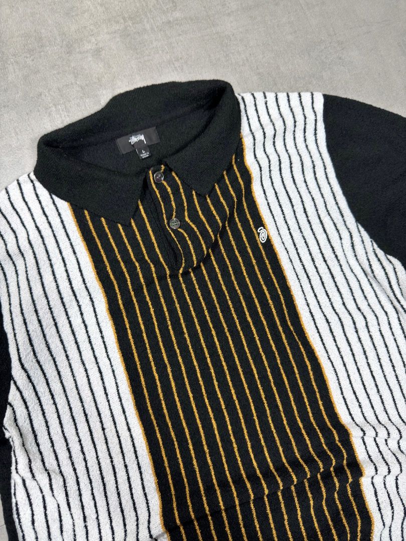 Stussy - Textured S/S Polo (Category: Tshirts & Polo Shirts ) located in Subic. Submitted by concretefloor (Listing ID 1422876043, Image 3). Description: Stussy - S/S Textured Polo . Size Large 21.5 x 26 No flaw 9/10 condition Still in great shape! Negotiable! Dont hesitate to shoot an offer .
