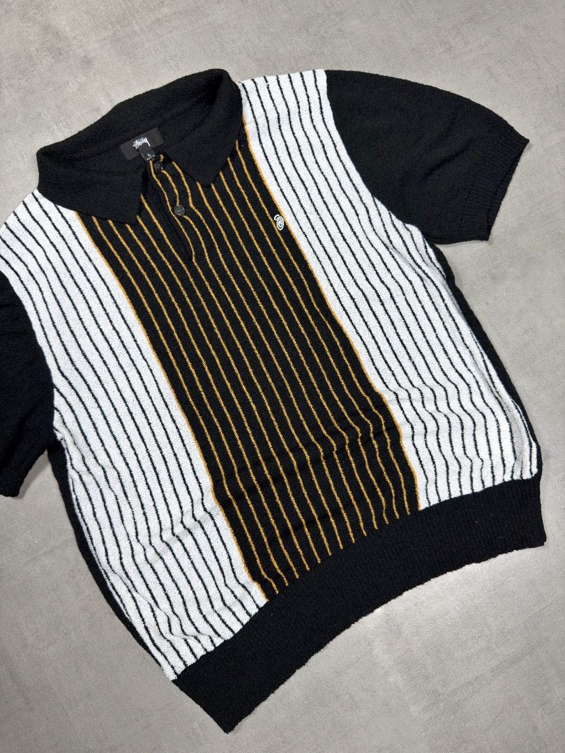 Stussy - Textured S/S Polo (Category: Tshirts & Polo Shirts ) located in Subic. Submitted by concretefloor (Listing ID 1422876043, Image 2). Description: Stussy - S/S Textured Polo . Size Large 21.5 x 26 No flaw 9/10 condition Still in great shape! Negotiable! Dont hesitate to shoot an offer .