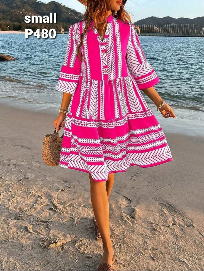 Summer Dress - Pink and White (Category: Dresses) located in Manila. Submitted by larascollection0920 (Listing ID 1422733548, Image 1). Description: #BrandNewSHEIN #LarasCollection Price Range P250 - 480 Sizes & Price; posted on pix MOP ; Gcash / COD Location; Novaliches QC.