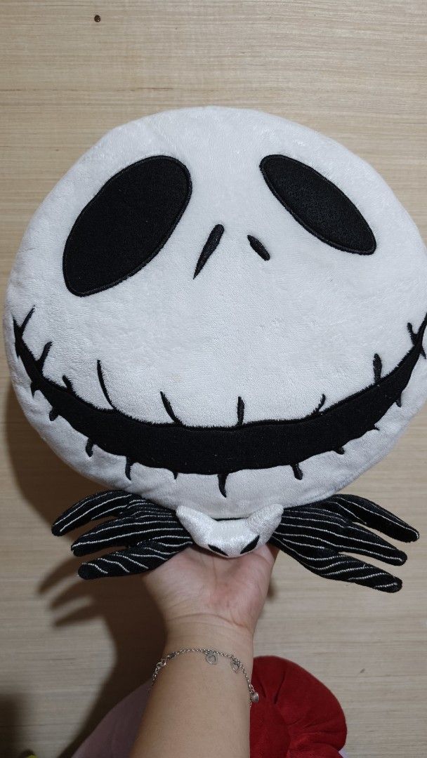 The Nightmare Before Christmas Jack Skellington Plush (Category: Plushies & Soft Toys) located in Tuguegarao City. Submitted by Azzykimee (Listing ID 1422781801, Image 1). Description: - Jack Skellington plush from The Haunted Mansion Holiday Nightmare - Back to Back Face Details - Features a white face with black eyes - Includes a stitched smile - Comes with a black and white striped bow tie and arms - Tagged with "The Haunted Mansion Holiday Ni