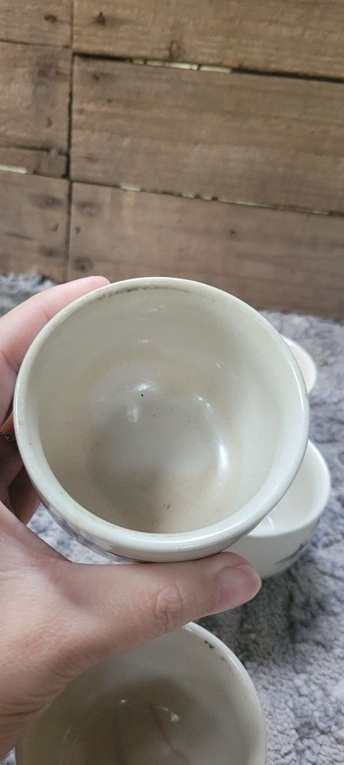 Vintage Bamboo Design Tea Cups (Category: Coffee & Tea Tableware) located in Sablan. Submitted by gongonshelley12 (Listing ID 1422896303, Image 3). Description: 👉👉300 ONLY👈👈 JAPANESE TEA CUPS SET - Set of six vintage teacups - Hand-painted bamboo design on each cup - Unique bamboo illustration on each - Floral pattern on the base of each cup - Cream-colored interior and exterior - Perfect for serving tea or decoration.