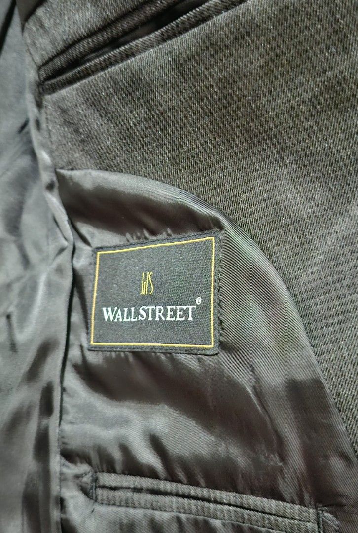 Wallstreet Blazer - Dark Grey (Category: Coats, Jackets and Outerwear) located in Quezon City. Submitted by MP_Declutters (Listing ID 1422776750, Image 2). Description: 🖤 Classic and timeless Wall Street dark gray coat/blazer, perfect for office wear, formal occasions, business meetings, or smart-casual styling. ✔ Brand: Wall Street ✔ Color: Dark Gray ✔ Classic tailored design ✔ Button-front closure ✔ Fully lined interior ✔ Functional pockets ✔ 