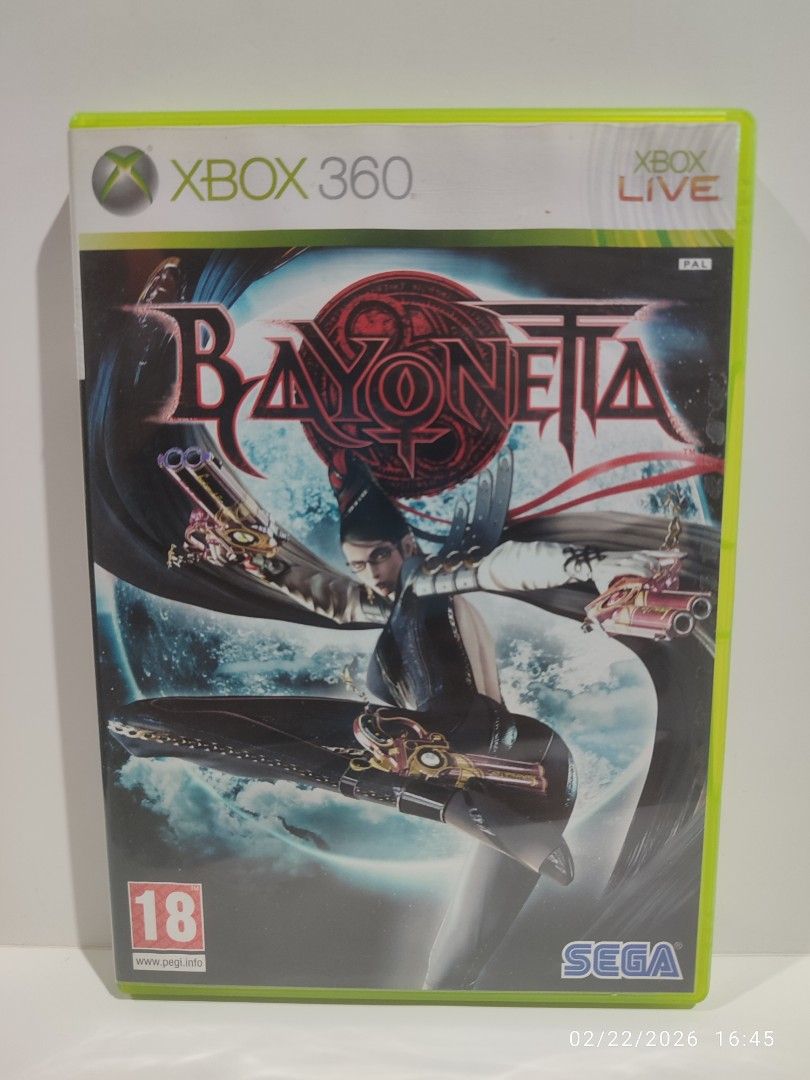 XBOX 360 - Bayonetta (PRE-LOVED) "OPEN REGION" (Category: Xbox) located in Mendez-Nunez. Submitted by sf2_gameshop (Listing ID 1422800766, Image 1). Description: PLEASE READ Open region, the disc will work on any Xbox 360 unit regardless of region. NTSC/J - √ (Yes) NTSC - √ (Yes) PAL - √ (Yes) CONDITION: Pre-owned item. The disc is in very good condition. Tested working. It comes with a game manual. GENRE: Action-adventure, hack and slash MODE: S