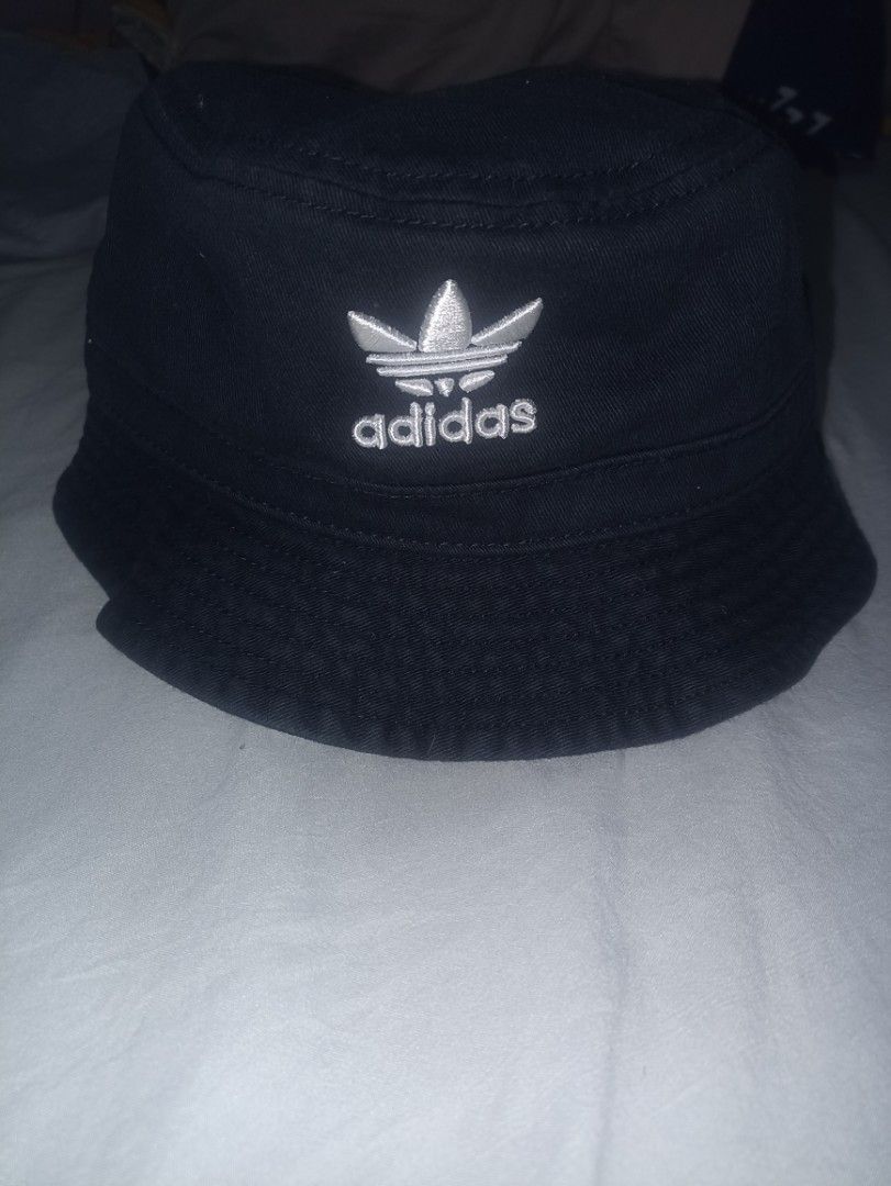 ADIDAS bucket hat (Category: Caps & Hats) located in Manila. Submitted by freespace01 (Listing ID 1422938277, Image 1). Description: never been used just stored after being gifted small size circumference is 22 inches.