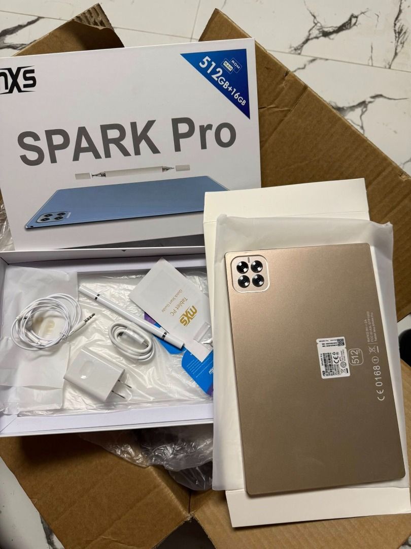 BRANDNEW TABLET COMPLETE SET (Category: Android) located in Quezon City. Submitted by mjmassortedfinds (Listing ID 1422952156, Image 3). Description: TABLET COMPLETE SET MXS SPARK PRO 512GB ✅ Brandnew ✅ 512gb + 12gb ✅ Complete set ✅ 10.1 inch HD Screen.