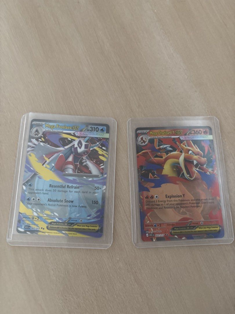 Charizard ex (Category: Raw Cards) located in Singapore. Submitted by bigboss532 (Listing ID 1422928544, Image 1). Description: - Charizard 25 take both for 32 - Both cards are in protective sleeves. - Ideal for collectors and players..