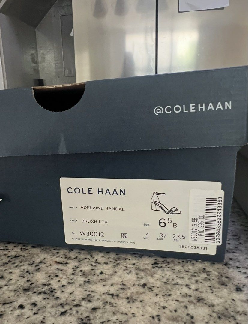 Cole Haan Adeline Sandals (Category: Flats & Sandals) located in Paranaque City. Submitted by amberprelovedstuff (Listing ID 1423005118, Image 2). Description: -Cole Haan Adeline sandals - Brush LTR material - Size 6.5 B - Nude/beige color - Block heel and ankle strap - Worn but still in good condition - Comes with original box.