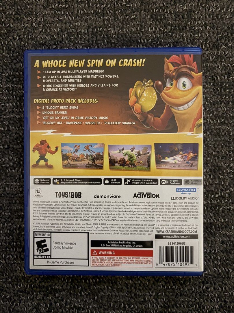 Crash Team Rumble Deluxe Edition - PS5 (Category: PlayStation) located in Taguig. Submitted by veroni93 (Listing ID 1423022686, Image 2). Description: .