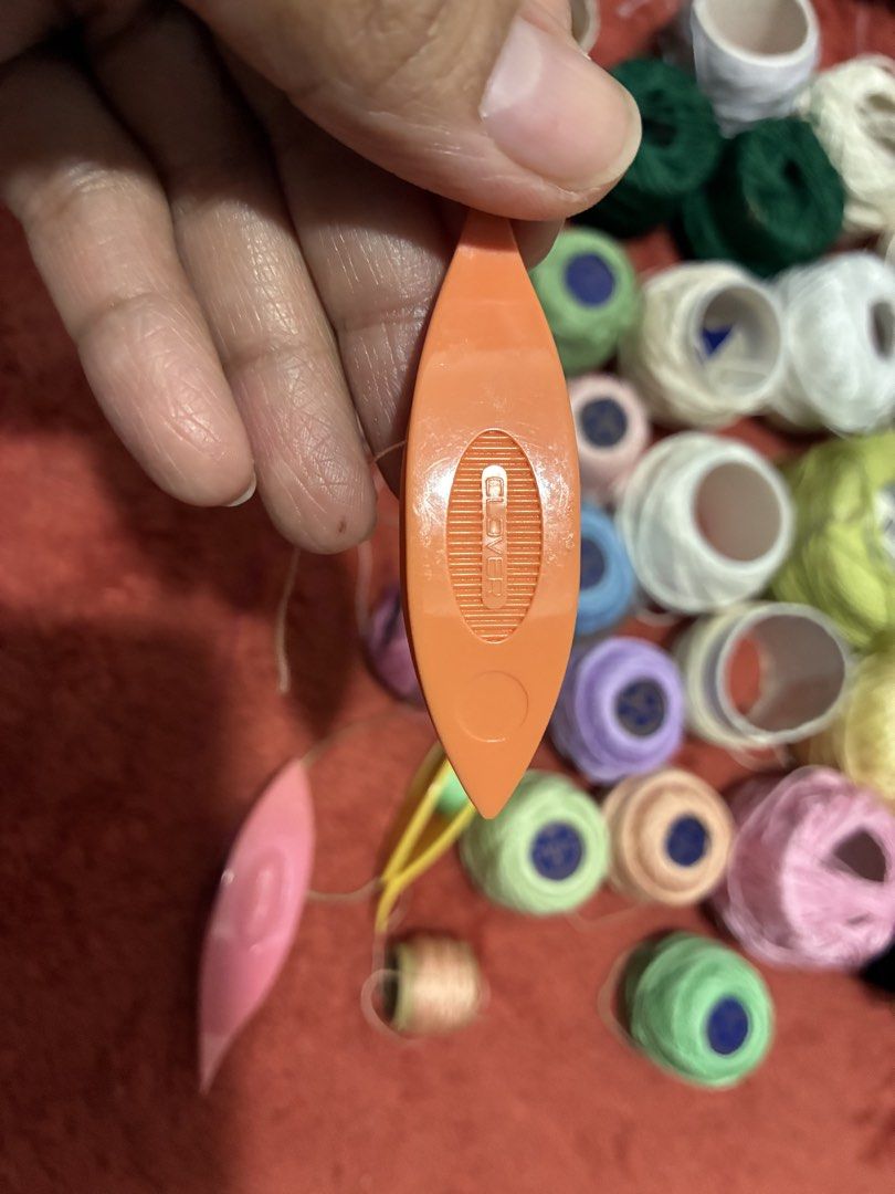 DMC Embroidery Thread / Microcrochet / Tatting lace (Category: Craft Supplies & Tools) located in Imus. Submitted by Celeste.shoppe (Listing ID 1422944837, Image 2). Description: - Assorted DMC embroidery thread in various colors - Includes 3 tatting shuttle - onti lang nabawas sa iba .