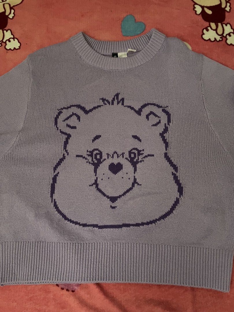 H&M Divided Care Bears Sweater (Category: Coats, Jackets and Outerwear) located in Las Pinas. Submitted by ifbybread (Listing ID 1422941288, Image 1). Description: care bears knitted sweater | H&M x DIVIDED length - 22.5" width - 20.5" sleeves - 25" condition - 10/10 mop: gcash mod: j&t, lalamove if rush loc: las piñas city.