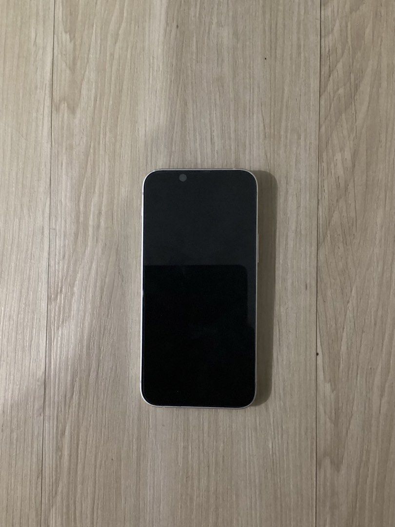 Iphone 13 mini (Category: iPhone 13 Series) located in Pasig City. Submitted by mygshuibi (Listing ID 1423009504, Image 2). Description: - Iphone 13 mini, Starlight, 128GB - Bought in 2022 - Openline any sim pwede - Small dent at the top left but not noticeable with a case , also very tiny scratch on the screen pero the screen protector hides it. Di rin masyado nakikita without the screen protector - Battery Health: 75% - No repairs, everything i