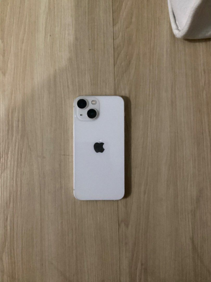Iphone 13 mini (Category: iPhone 13 Series) located in Pasig City. Submitted by mygshuibi (Listing ID 1423009504, Image 1). Description: - Iphone 13 mini, Starlight, 128GB - Bought in 2022 - Openline any sim pwede - Small dent at the top left but not noticeable with a case , also very tiny scratch on the screen pero the screen protector hides it. Di rin masyado nakikita without the screen protector - Battery Health: 75% - No repairs, everything i