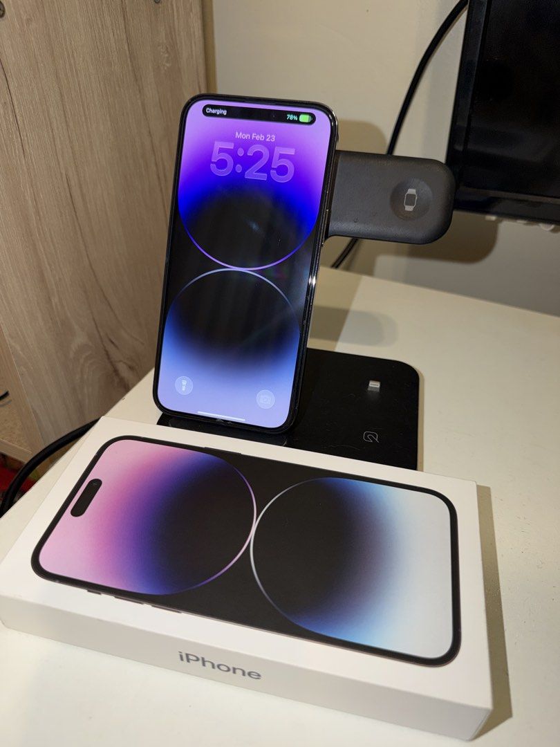 iPhone 14 Pro Max 256GB – Unlocked, First-Owner (Category: iPhone 14 Series) located in Cagayan de Oro. Submitted by wrodolfo (Listing ID 1423036473, Image 2). Description: 📢 For Sale: 📱 iPhone 14 Pro Max 256GB – Deep Purple 🔮 Details: 💁‍♀️ Lady owner, first owner 🛡 Non-refurbished, no repairs 🔓 Factory Unlocked (works with any network) 🔋 Battery Health: 78% ✨ Physical condition: No scratches 🗓 Purchased: March 2023 🛍 RFS: Upgrade Includ