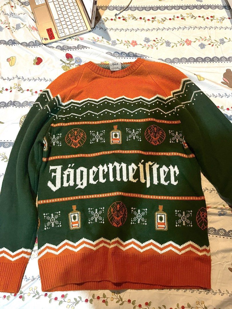 Jagermeister Ugly Christmas Sweater (Category: Coats, Jackets and Outerwear) located in Quezon City. Submitted by timicooper (Listing ID 1423041346, Image 2). Description: comfy Jagermeister pullover in Ugly Christmas sweater style.