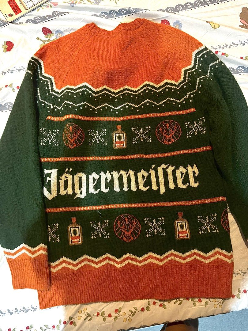 Jagermeister Ugly Christmas Sweater (Category: Coats, Jackets and Outerwear) located in Quezon City. Submitted by timicooper (Listing ID 1423041346, Image 1). Description: comfy Jagermeister pullover in Ugly Christmas sweater style.