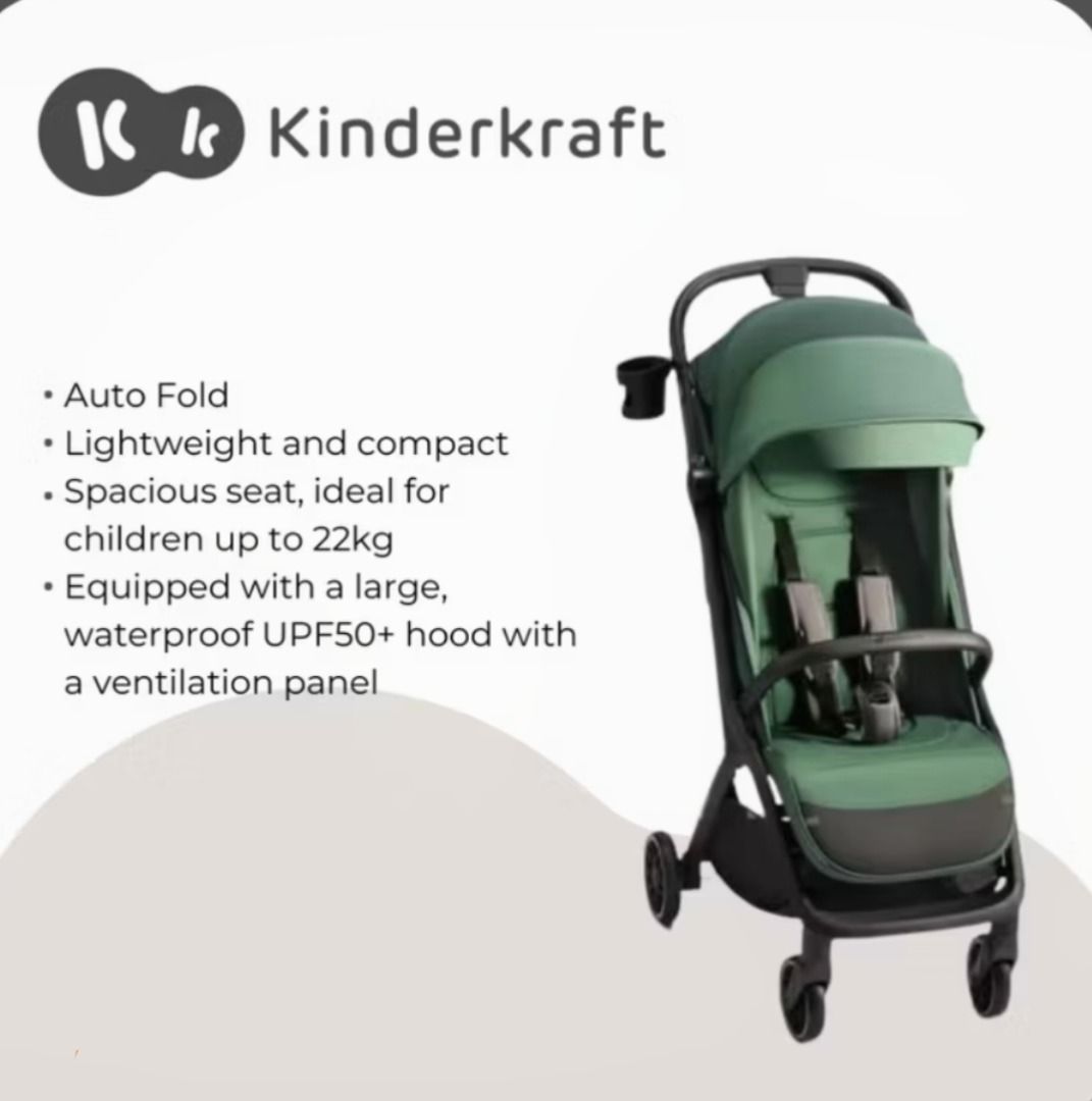 Kinderkraft nubi2 (Category: Strollers) located in Caloocan City. Submitted by kresziagr98050 (Listing ID 1423039633, Image 1). Description: 😊Heavy duty stroller 😊 -auto fold -lightweight and compact -Spacious seat Ideal foe children up to 22kg -equipped with a large waterproof upf50+ hood with ventilation panel.