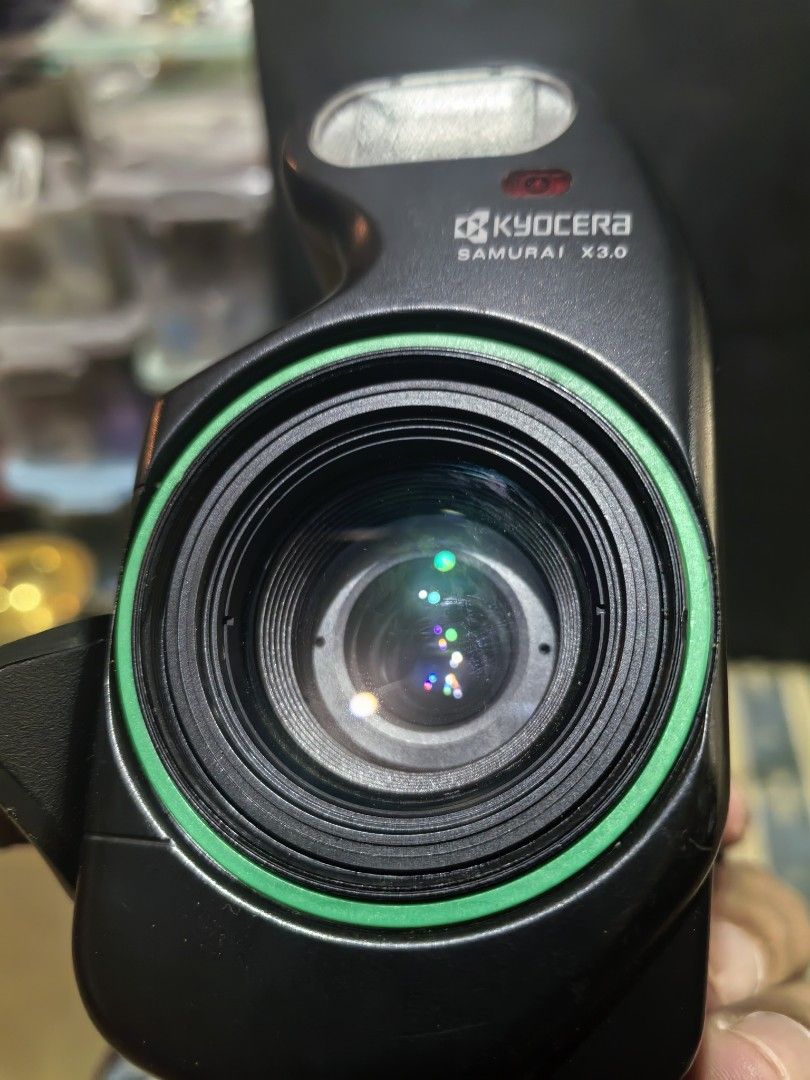 Kyocera Samurai X3.0 Half Frame 35mm Film Camera (Category: Cameras) located in Cebu City. Submitted by dudes_villanueva (Listing ID 1422934475, Image 3). Description: Kyocera Samurai X3.0 Half Frame 35mm Film Camera Note: Tested Functional. All sales final and non-refundable. Battery not included for testing and demo only. Working Flash. Clear Lens. Shutter Working. Dummy roll tested. No sample output. 📌A rare half-frame 35mm film camera releas