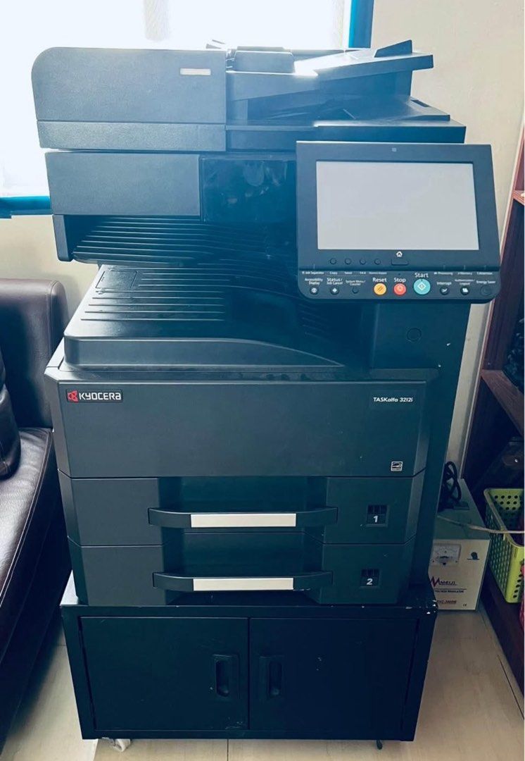 Kyocera TASKalfa 3012i Multifunction Printer (Category: Printers, Scanners & Copiers) located in Lapu Lapu. Submitted by Tinay (Listing ID 1422949651, Image 2). Description: For Sale Kyocera DP-7100/TASKalfa 3212i Black and White Print scan and copy Short, Long A3 and A4 Ink: Toner Inclusion: Paper cabinet RFS: Pull-out from my shop.