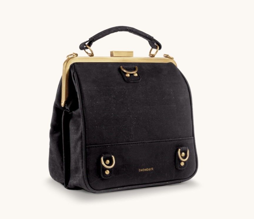 Laflore Paris Bebebark convertible purse/backpack (Category: Shoulder Bags) located in Quezon City. Submitted by thingers (Listing ID 1422952339, Image 2). Description: Bebebark is a compact, convertible cork purse that can be worn as a crossbody bag (shoulder bag), as a mini backpack or as a clutch. This handcrafted, sustainable piece combines timeless Parisian elegance and a flattering, classic square proportion with the versatility and functio