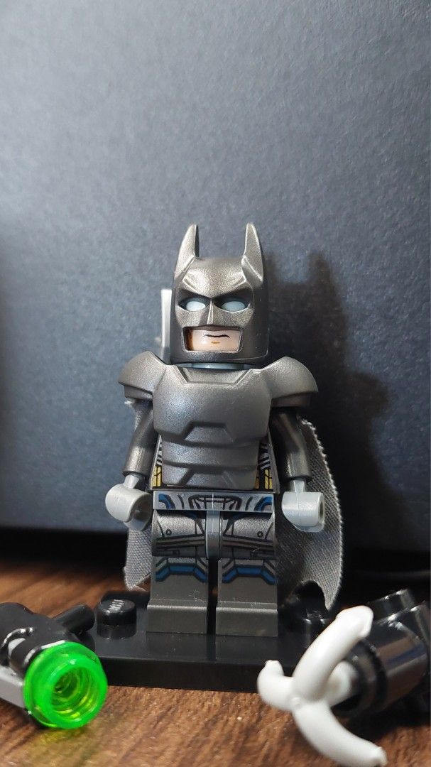 Lego Batman Armored Minifigure (Rare) (Category: Lego & Building Sets) located in Pasig City. Submitted by toydaddyph (Listing ID 1422968459, Image 1). Description: Item is a rare loose authentic 1.75-inch Armored Batman Lego collectible minifigure (SH017) which was released in 2016 as an exclusive release with the Lego 76044 Clash of the Heroes Set, a Batman v. Superman: Dawn of Justice themed play set. What you see is what you'll get. Item incl