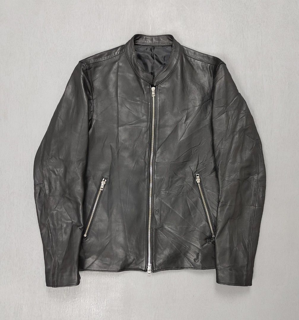 LIDNM cafe racer mens jacket (Category: Coats, Jackets and Outerwear) located in Baguio. Submitted by archival_thrifted.ph. (Listing ID 1422992872, Image 1). Description: FOR SALE‼️ .LIDNM CAFE RACER MENS JACKET .💯 REAL LEATHER .EXCELLENT CONDITION .SIZE MEDIUM ON TAG,CAN FIT SMALL .PHP 2500 PLUS SF .RETAIL PRICE : 18,600 .❌❌ COP/COD .MOP GCASH .COURIER J&T .BAGUIO AREA .DM FOR SURE BUYER TY.