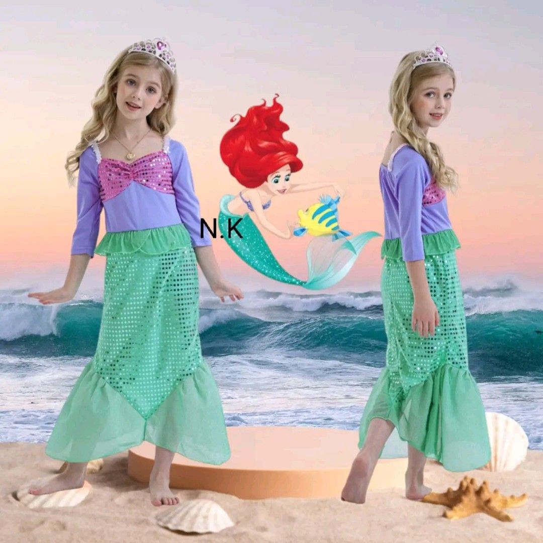 Mermaid custome for kids (Category: Babies & Kids Fashion) located in Manila. Submitted by viashop02 (Listing ID 1423052861, Image 1). Description: Mermaid Costume for kids ✅Size: (5-7yrs)(7-9yrs) 🎨Actual photo is posted 🎨Onhand all Items no customize 🎨Standard size by age only no measurements add 1 size if your child is big 🎨Made in Bangkok 🎨Good quality ✅ Cash on delivery via lalamove .