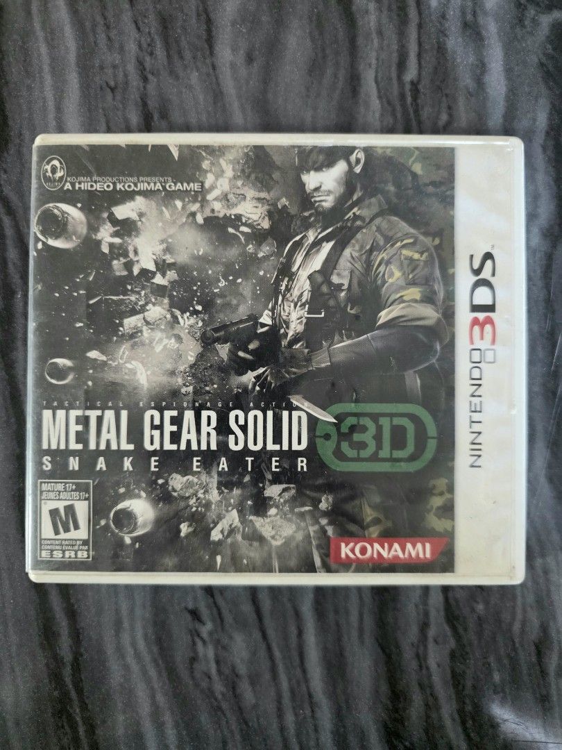 Metal Gear Solid Snake Eater 3D for Nintendo 3DS (Category: Nintendo) located in Mandaluyong City. Submitted by chan.ningtatum (Listing ID 1422979385, Image 1). Description: For sale! Metal Gear Solid Snake Eater 3D Good Working Condition. Authentic / Legit Game Cartridge. Rare Game Checkouts via Shope e and Laz ada Available Shipping: Lalamove, Grab Meet ups: Mandaluyong City or San Juan City.