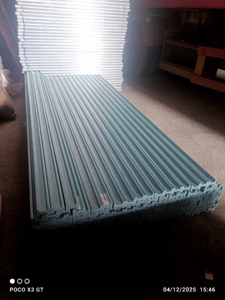 Metal Roofing I-Beam PVC (Category: Construction & Building Materials) located in Consolacion. Submitted by guoruicebu48978 (Listing ID 1422949018, Image 3). Description: Durable metal roofing I-beam profile. Measurements: 50.2mm width, 70.4mm height, and 15.3mm thickness. Available in a stack. Ideal for construction projects. The color is a light blue-green. Perfect for building or renovation..
