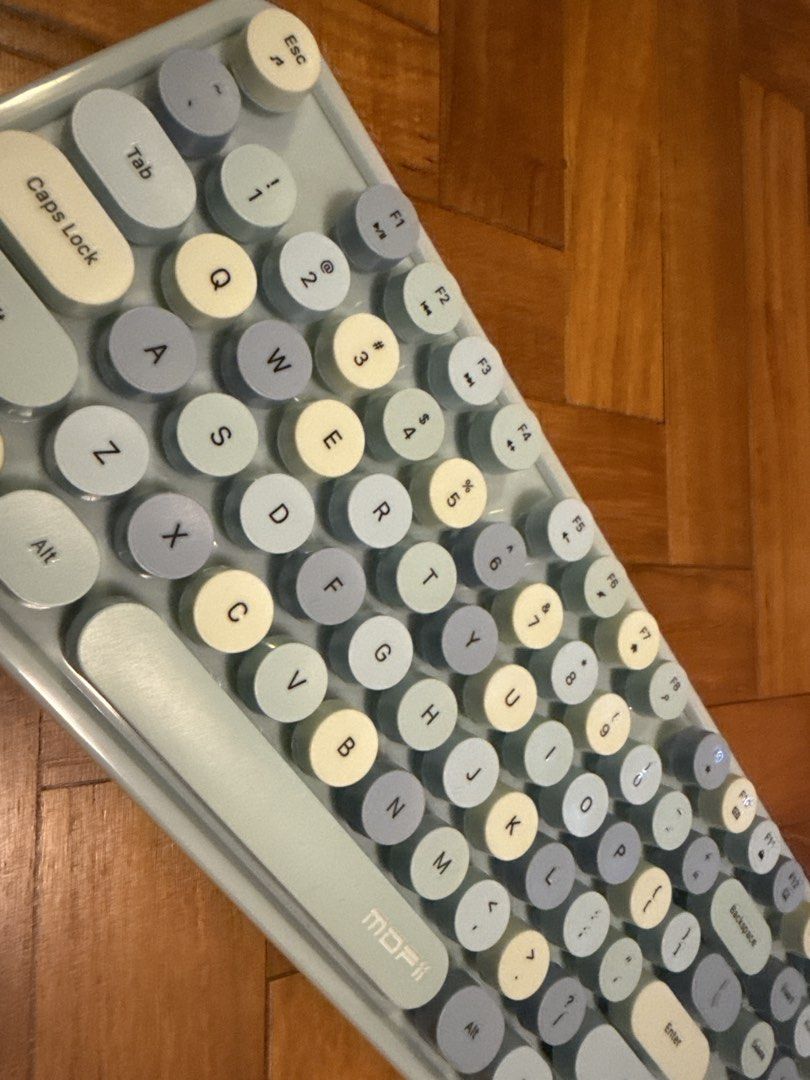 Mofii Retro Wireless Keyboard - Mint Green, Computers & Tech, Parts ...