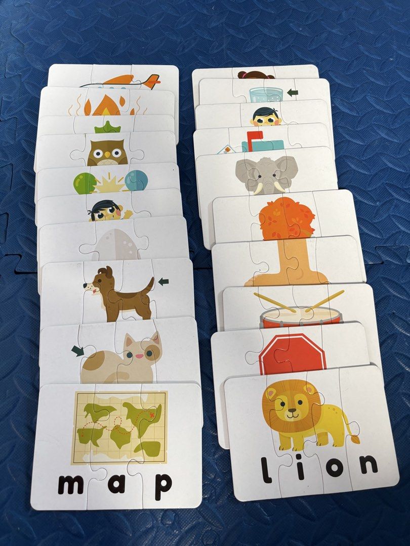 My First Sums (Frank) & Word Puzzles (Chuckle & Roar) (Category: Educational & Learning Toys) located in Paranaque City. Submitted by avec21 (Listing ID 1422948577, Image 2). Description: - Educational puzzle set for kids aged 4+. - Includes two types of puzzles: - "My First Sums": 24 self-correcting puzzles to learn math and improve hand-eye coordination. - Word puzzles: Helps children learn new words. RFS: Declutterring Pick-up Location: Parana