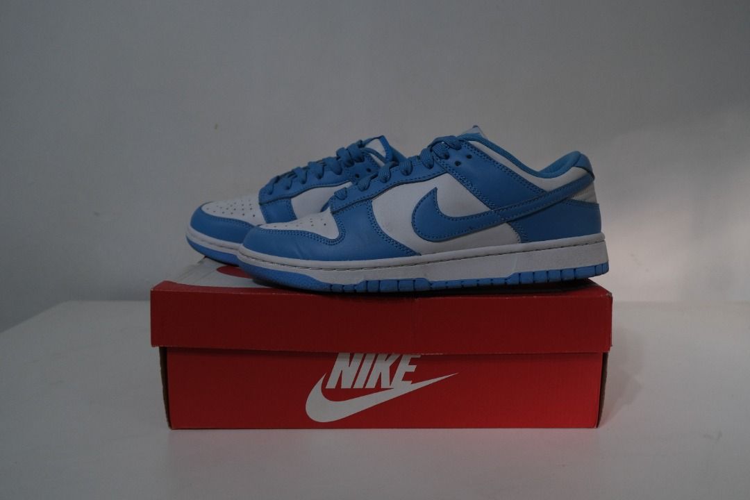 Nike Dunk Low 'UNC' (Category: Sneakers) located in San Mateo. Submitted by danielbugs (Listing ID 1423051840, Image 2). Description: Nike Dunk Low "UNC" (2021 Release) Size: US 9 / 27cm / EU 42.5 Condition: 9.8/10 – Used only twice • Minimal toe box creasing • No heel drag • Clean outsole • Well maintained • Unused insole Bought in 2021 (AfterMarket PH). 100% authentic. RFS: Decluttering Can send more detailed photos upon request. Meetup / shipp