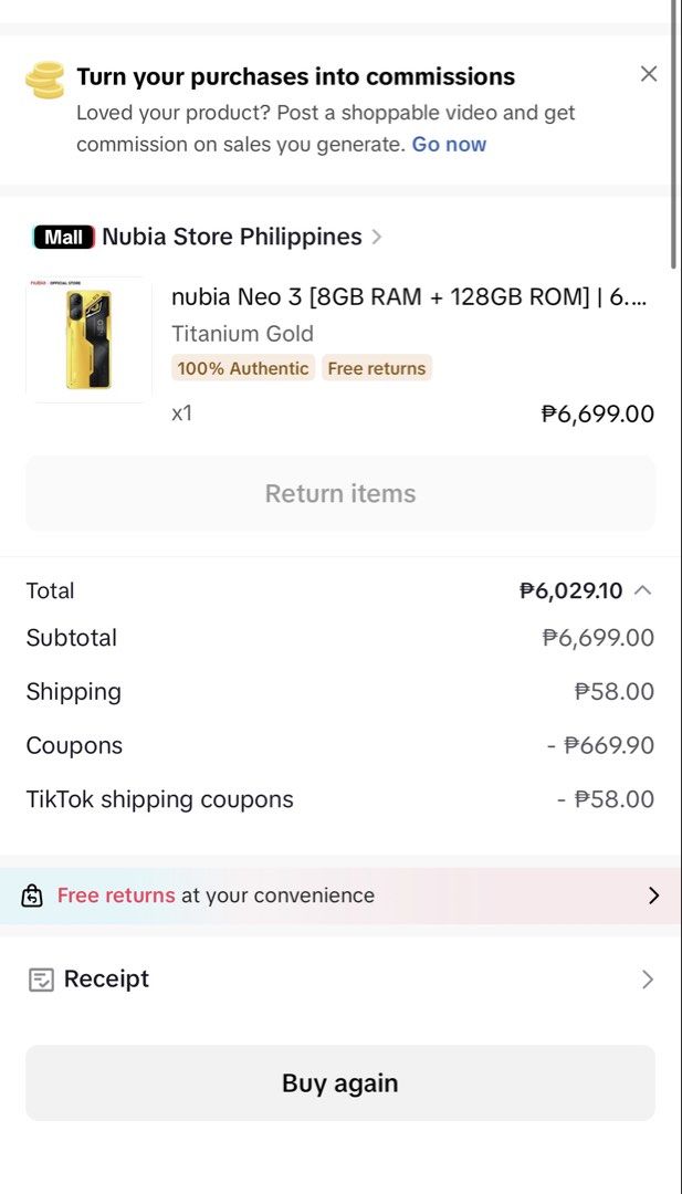 Nubia neo 3 gaming phone (Category: Android Others) located in Manila. Submitted by jhillianbr98543 (Listing ID 1423057607, Image 1). Description: Brand new, with box & charger. Never used.
